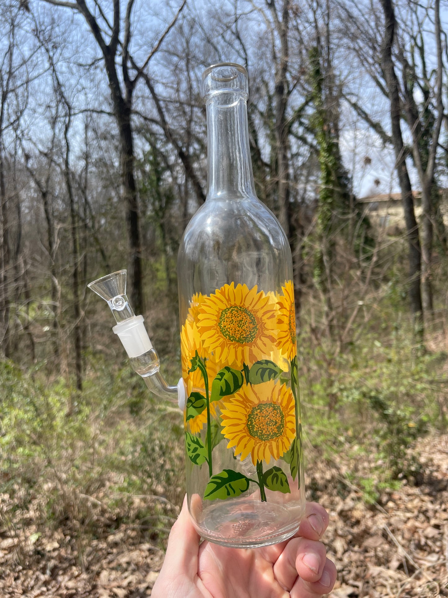 Sunflower Bottle Water Pipe